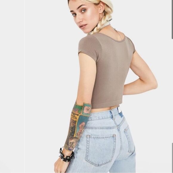 Free people Cap Sleeve tshirt Seamless Cami Tee women’s size medium - Picture 4 of 4